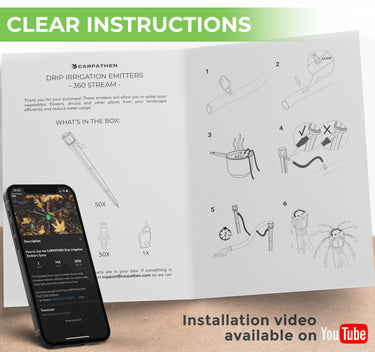 Instruction how to install Drip Irrigation Emitters from Carpathen